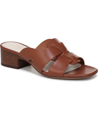 Franco Sarto - Women's Nuala Open Toe Block Heel Slide Sandals