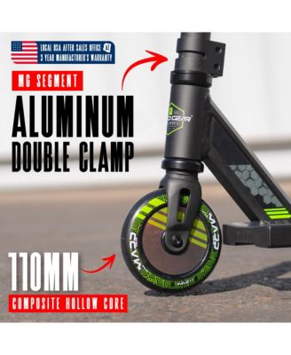 Pro Stunt Scooter for Kids Ages 8 - 12 – Lightweight Durable Trick Scooter for Skatepark and Street – MG3 - Green
