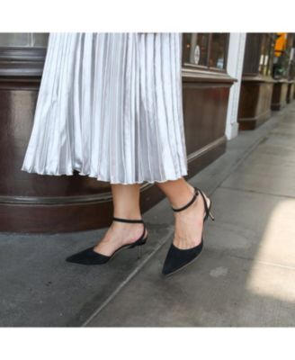 Women's Black Suede Marilyn Customizable Stilettos