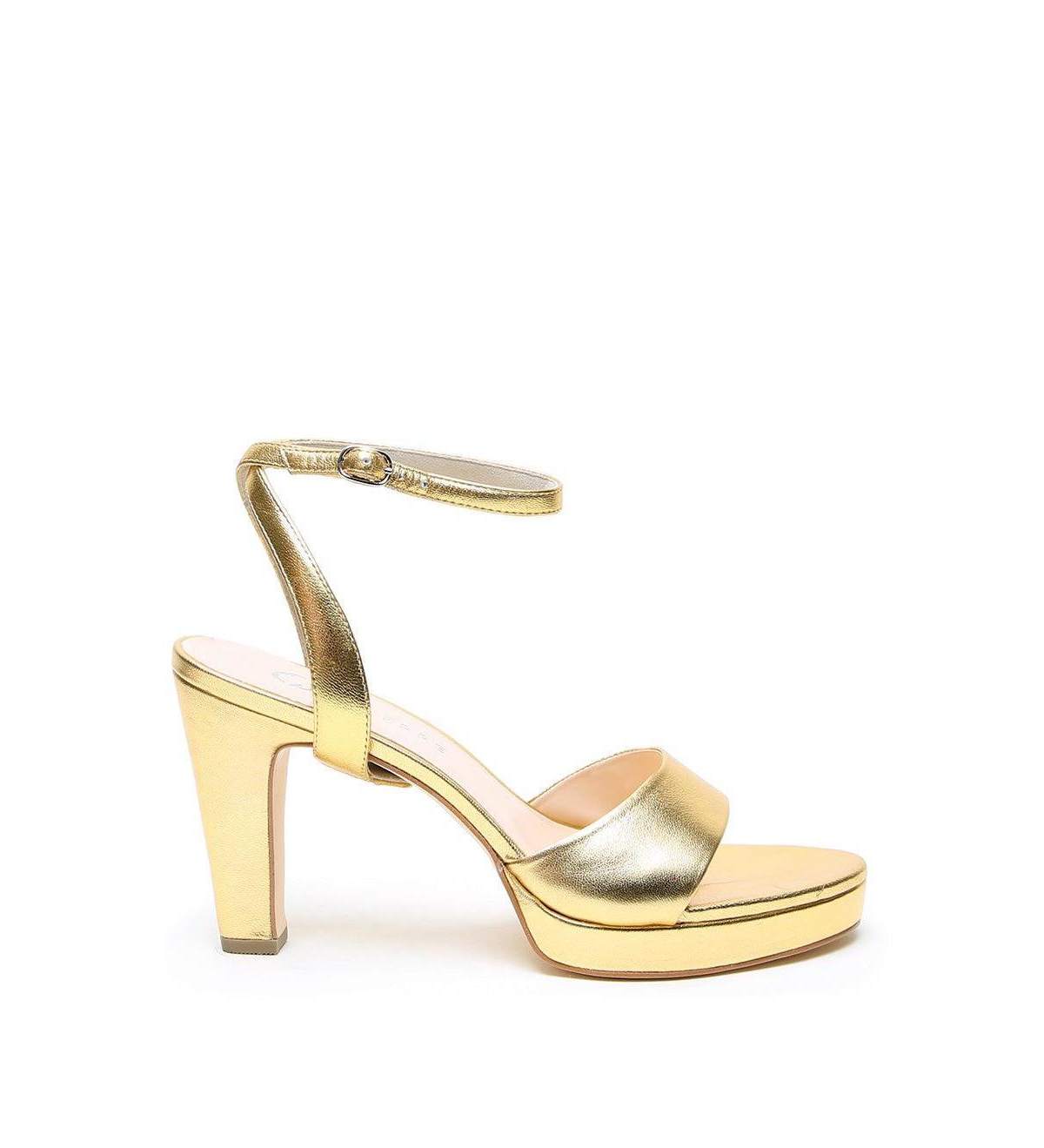 Women's Gold Marilyn Customizable Platform - Gold