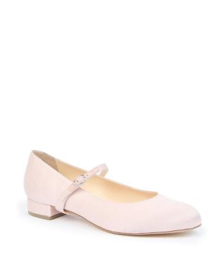 Women's Rose Satin Twiggy Customizable Ballet Flats
