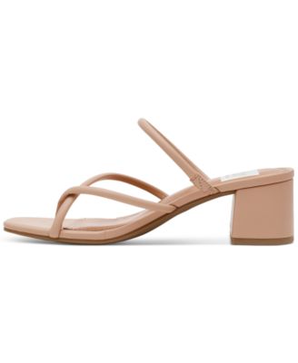 Lumena Strappy Slide Block-Heel Sandals