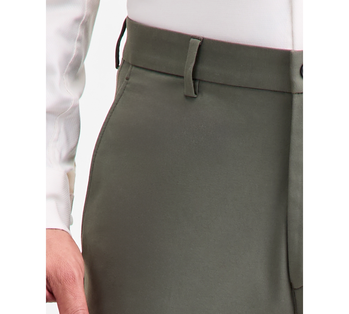 Michael Kors Men's Classic-fit Solid Dress Pants In Gray