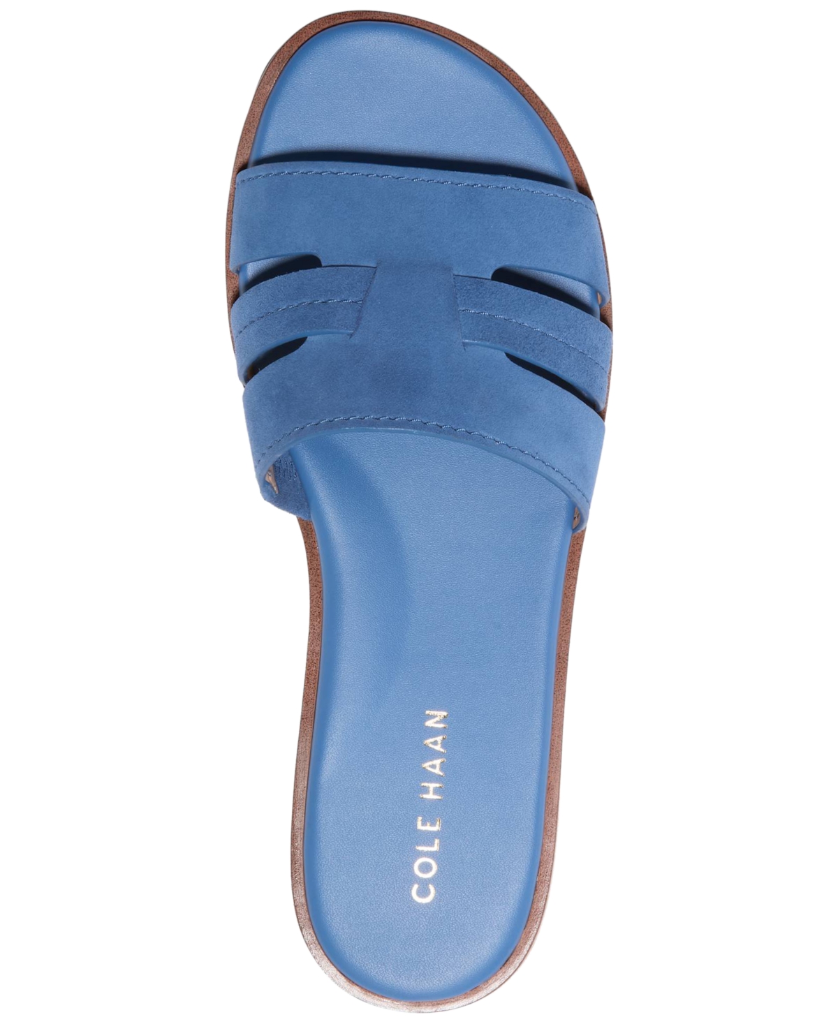 Cole Haan Flynn Slide Sandal In Dutch Blue Suede