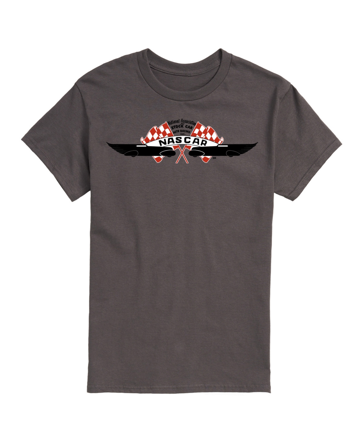 Airwaves Men's Nascar Logo Short Sleeve T-shirt In Gray