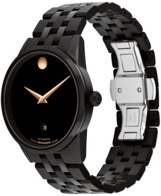 Men's Museum Classic Swiss Automatic Black PVD Watch, 40mm