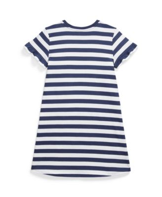 Big Girls Striped Polo Bear Dress