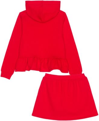 Toddler and Little Girls 2-Piece Minnie Daisy Long Sleeve Top and Skirt Set