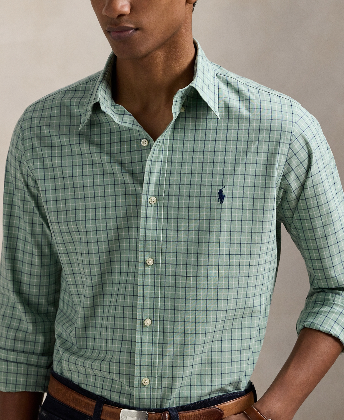 Polo Ralph Lauren Men's Classic-fit Gingham Stretch Poplin Shirt In Multi
