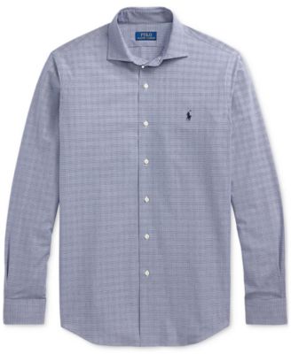 Men's Classic-Fit Plaid Stretch Poplin Shirt
