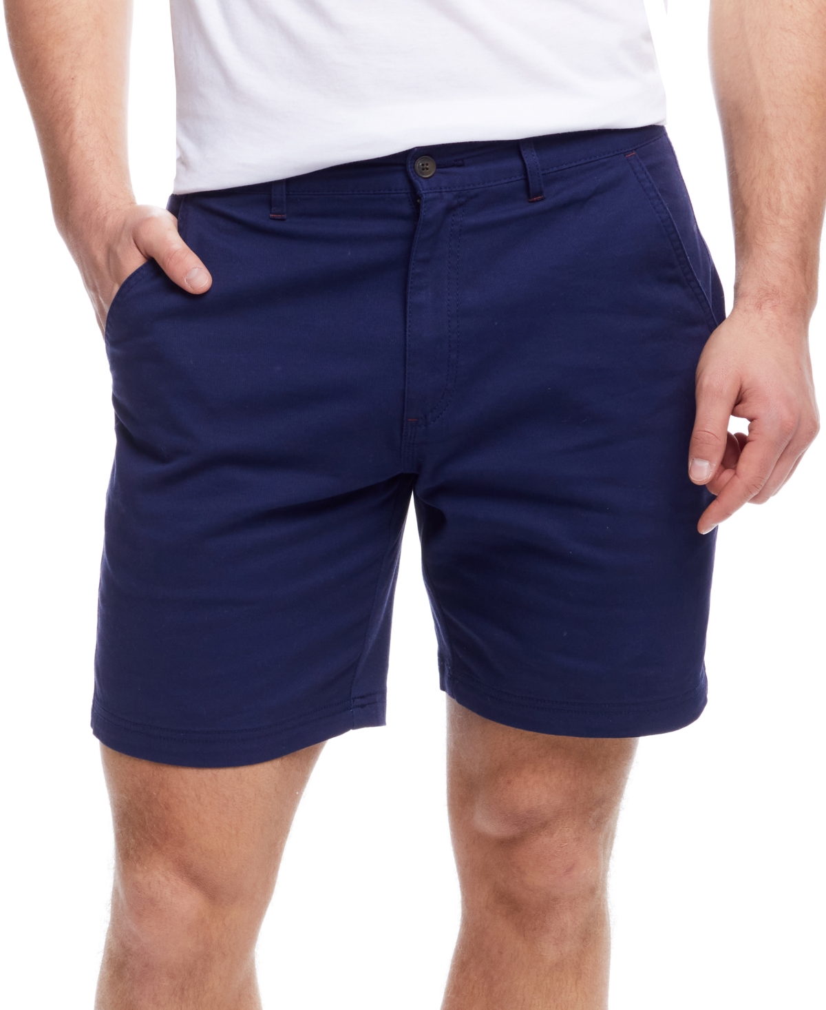 Men's Regular-Fit Stretch Twill 8" Shorts - Peacoat Navy