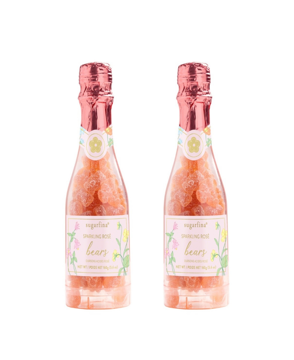 Sugarfina Spring La Vie En Rose Sparkling Rose Bears Celebration Bottles, 2 Piece In No Color