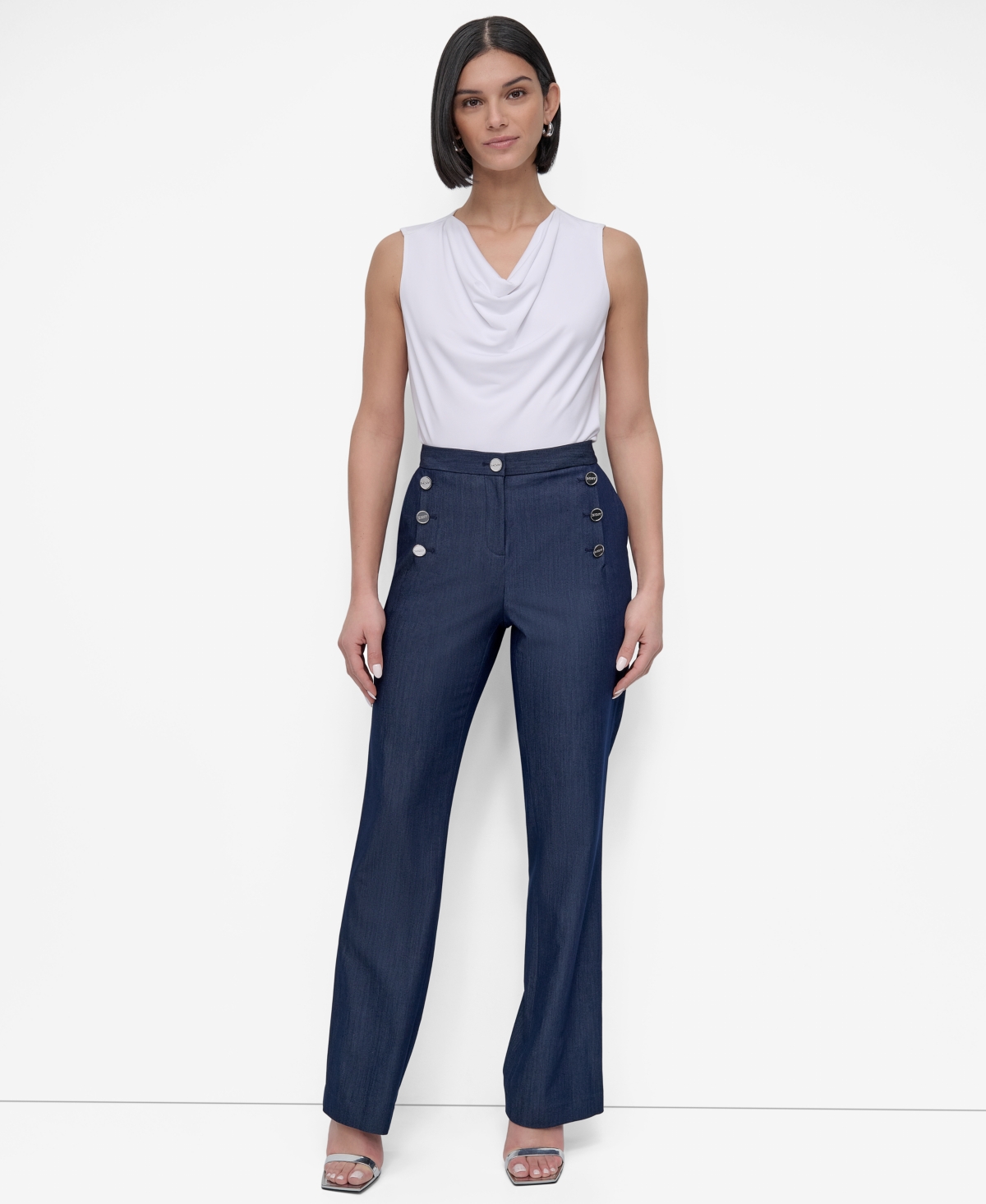 DKNY WOMEN'S SAILOR DENIM PANT 