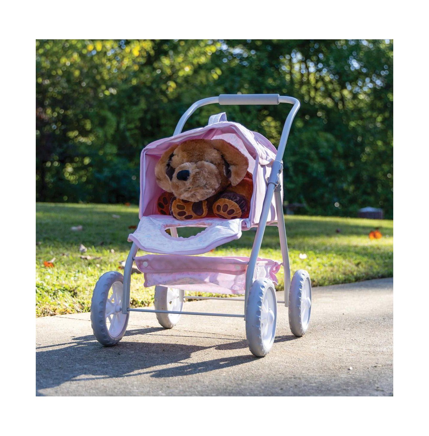 Коляска для кукол JC Toys My First Toy Pet со съёмной переноской, 3+, цвет: Розовый — фото 4