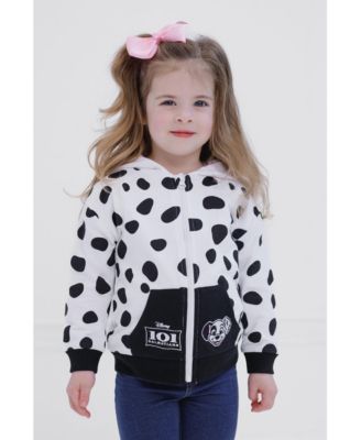 Girls Disney Lilo & Stitch French Terry Zip Up Cosplay Hoodie