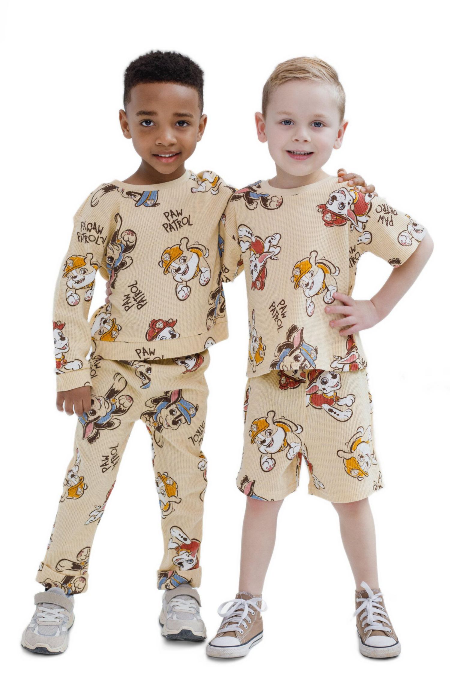 Little Boys Loungewear 2-Piece Sweatshirt and Waffle Pants Set