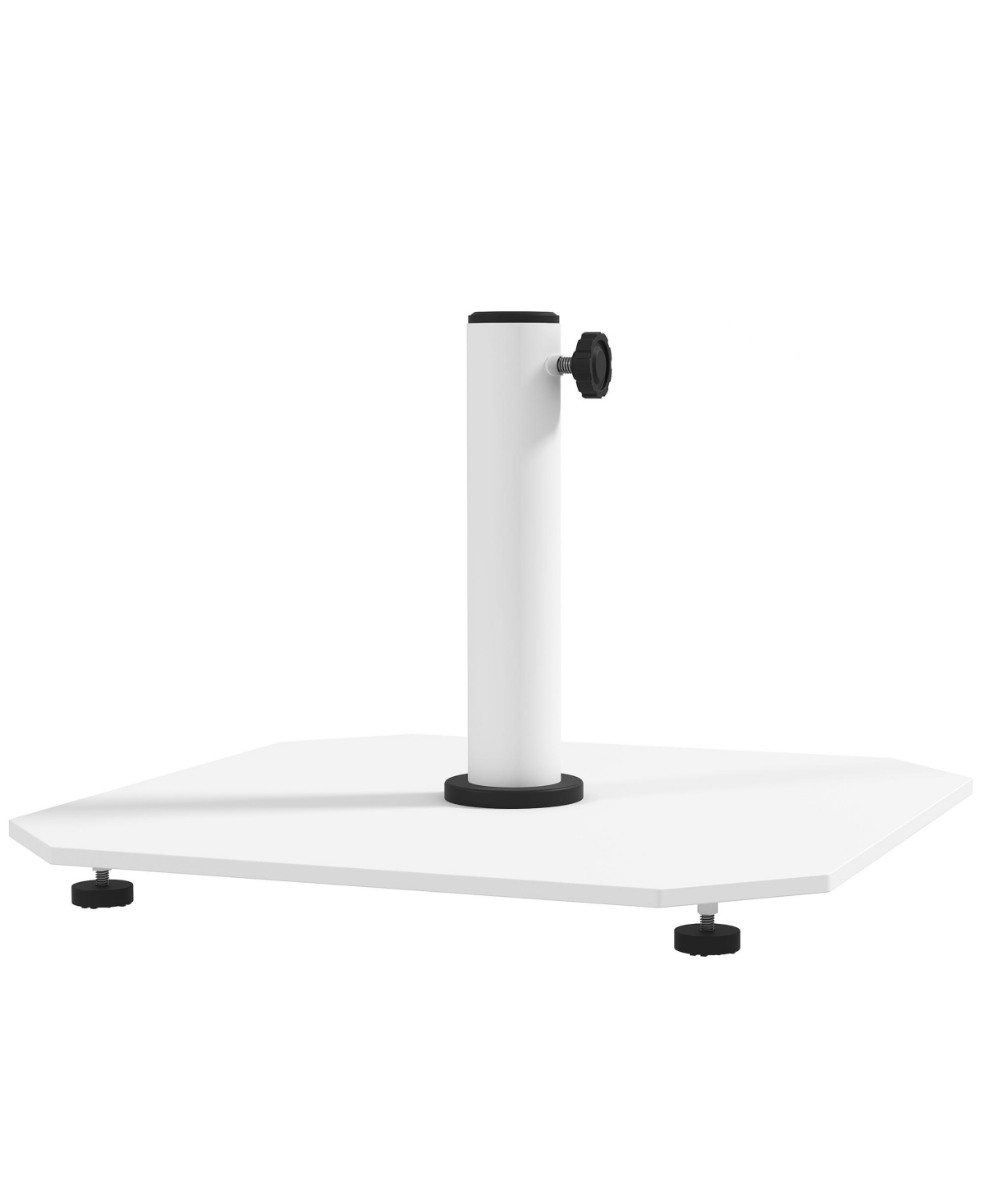 Square Patio Umbrella Base, 41 lbs Metal Umbrella Sd, - Black