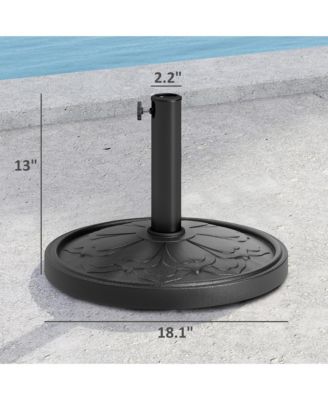 Patio Umbrella Base, 26 lbs Resin Outdoor Umbrella Sd,