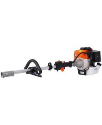 4 in 1 Multi-Functional Trimming Tool, 56CC 2-Cycle Garden Tool System with Gas Pole Saw, Hedge Trimmer, Grass Trimmer, and Brush Cutter EPA Compliant