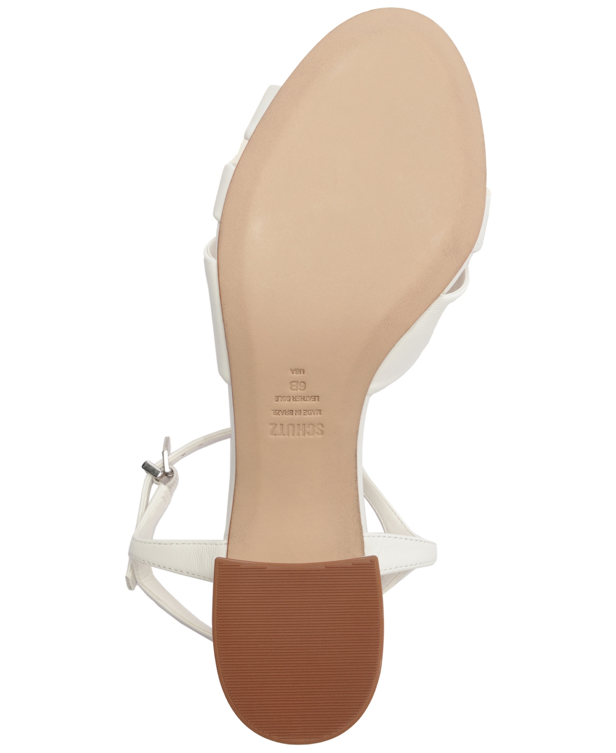 Schutz Women's Keefa Mid-block Heel Sandals In White