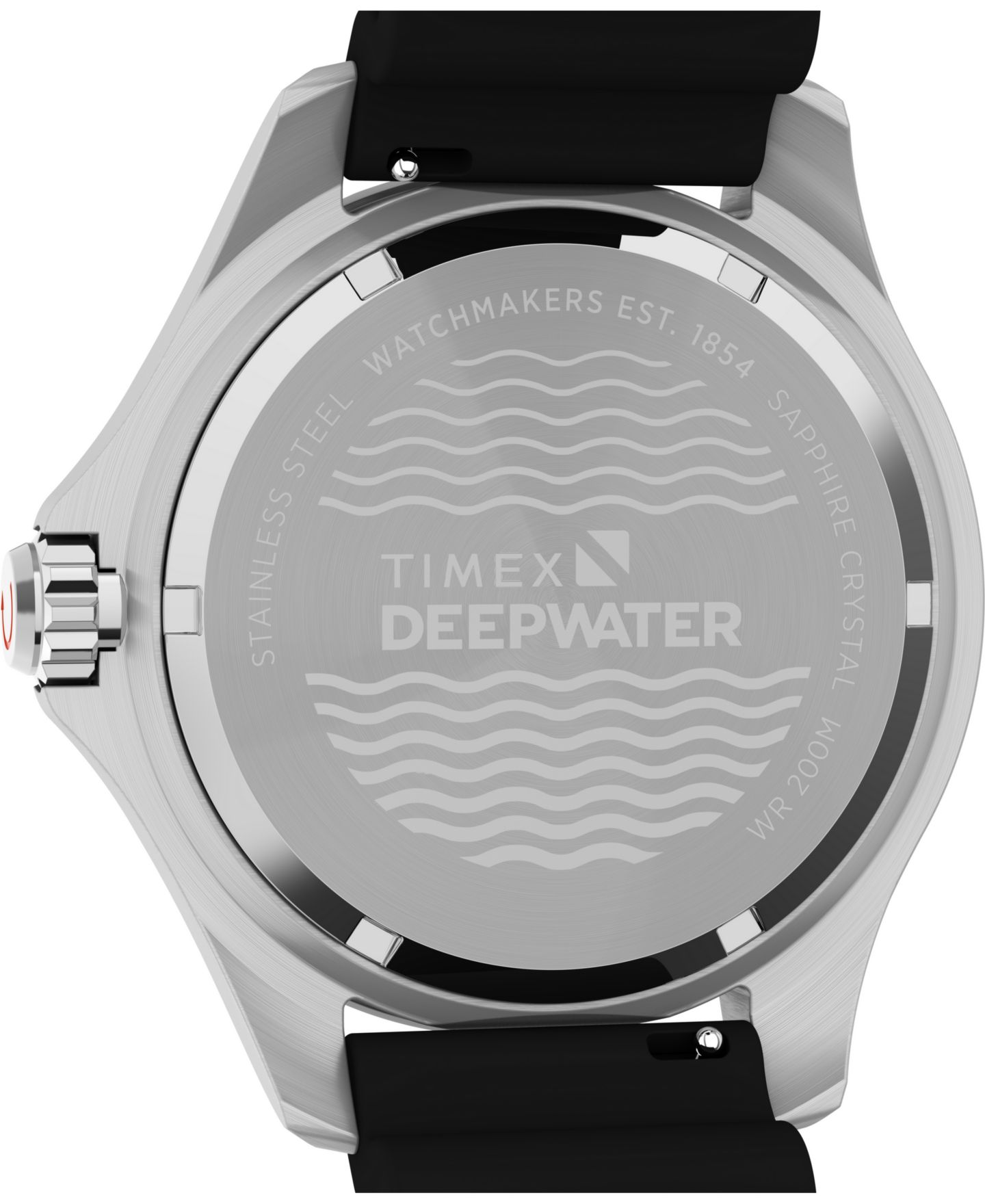 Мужские часы Timex Quartz Analog Black Rubber, 44mm — фото 5