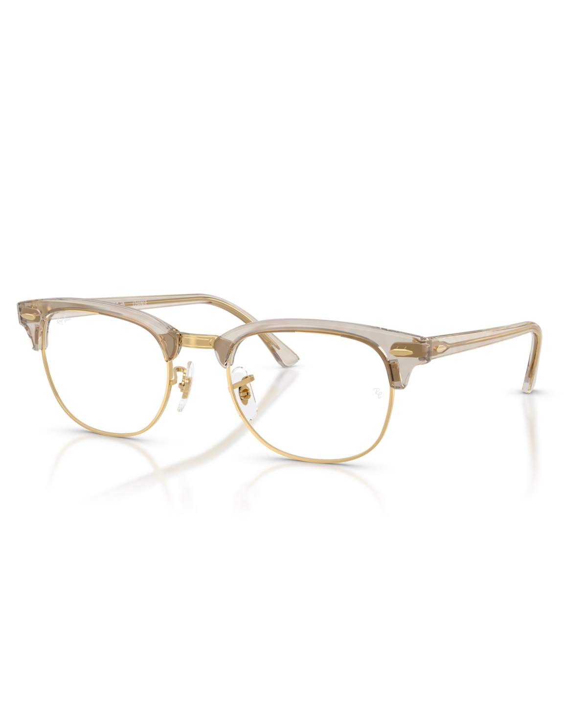 Unisex Clubmaster Optical Eyeglasses, RB5154 - Photo Waves Gray