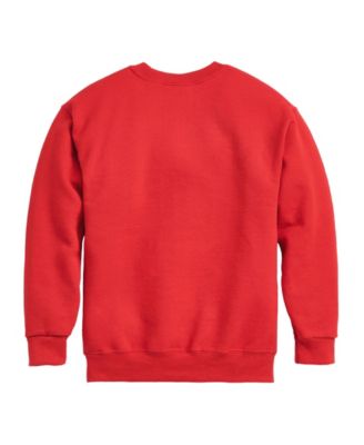 Big Boys Racing Logo Graphic Crew Fleece Sweatshirt