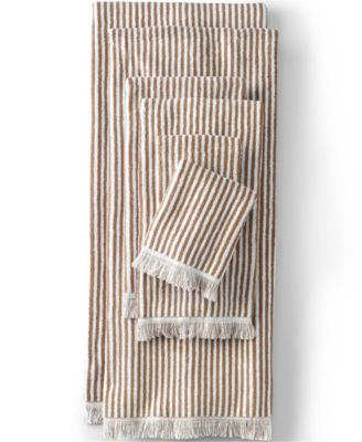 Cotton Yarn-dyed Stripe Bath Towel Set, 6 Piece