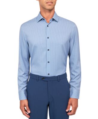 Men’s Slim Fit Gingham 4-Way Stretch Performance Dress Shirt