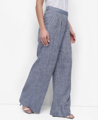 Petite High Rise Wide-Leg Pants