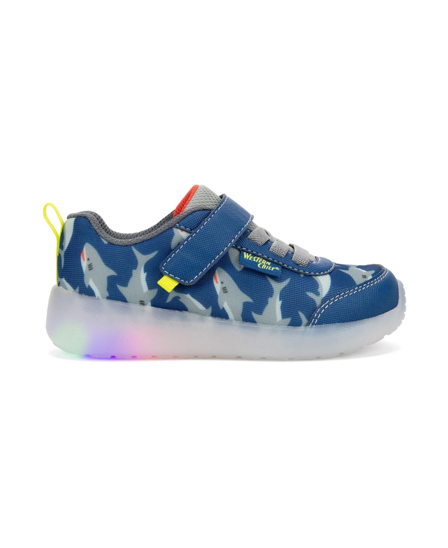 Кроссовки Western Chief Lighted Flash Feet Sneaker для мальчиков, цвет: Синий — фото 1