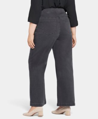 Plus Size Pull On Teresa Wide Leg Jeans