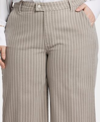 Plus Size Mona Wide Leg Trouser Ankle Jeans