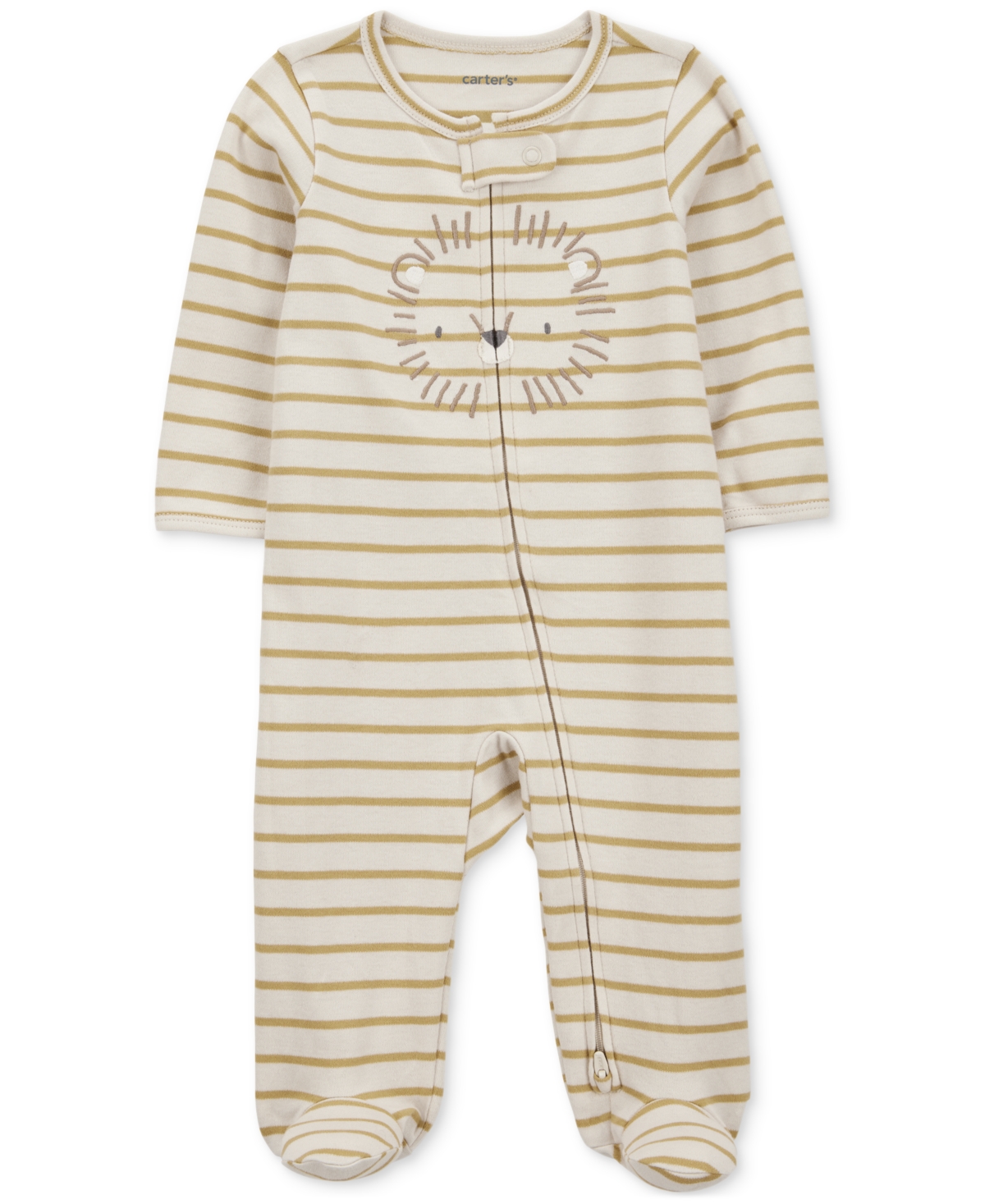 Carter's Baby Boys Cotton Lion Striped Sleep & Play Pajamas