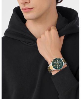 Men's Titan Chronograph Date Quartz Two-Tone Bracelet Watch, 46mm