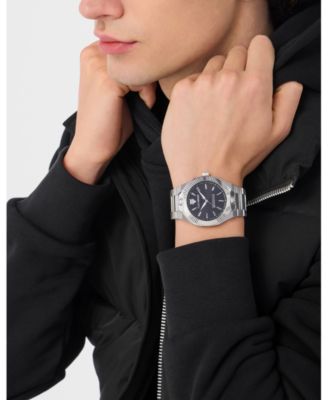 Men's Metronaut Three Hand Quartz Stainless Steel Bracelet Watch, 42mm
