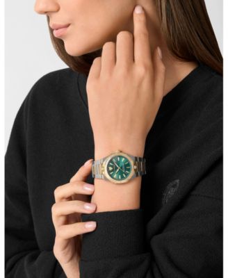 Women's Metronaut Three Hand Quartz Two-Tone Bracelet Watch, 36mm