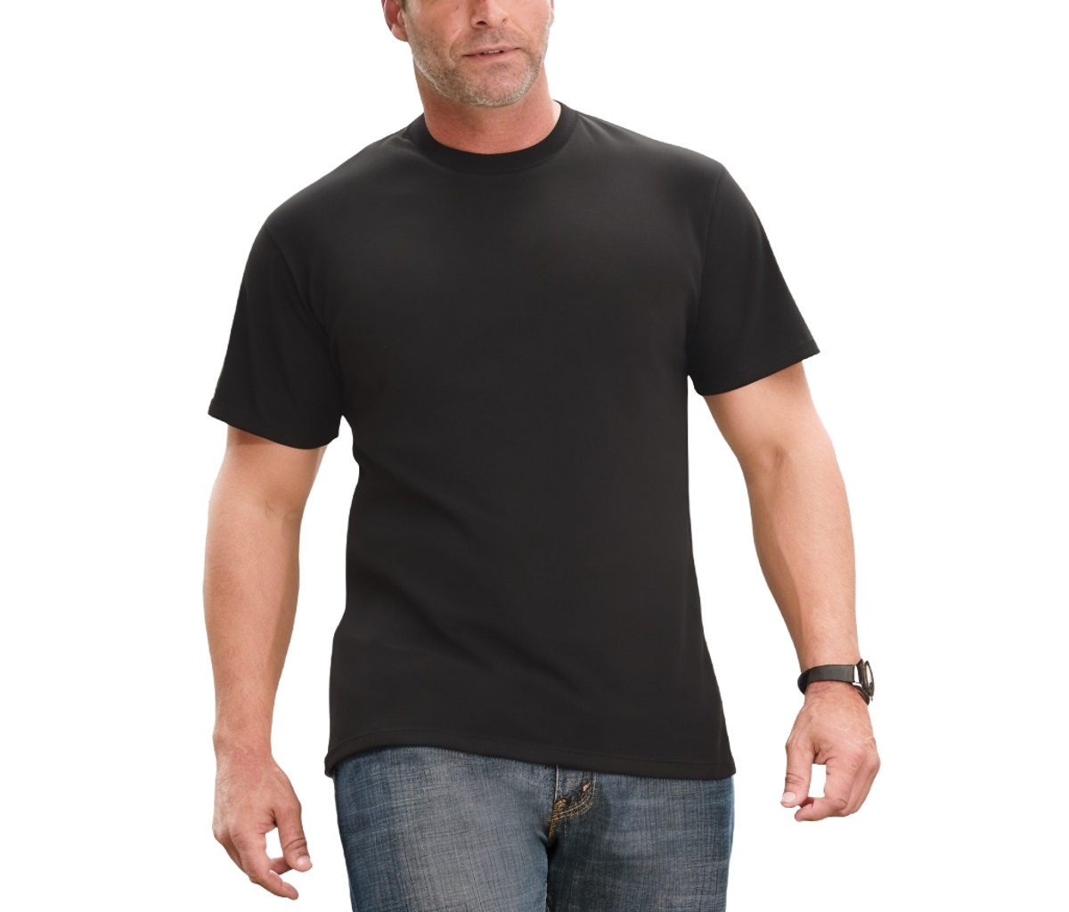 Big & Tall Performance Flex Crewneck Tee - Black
