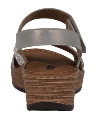 Women's Lux Embellished Wedge Sandals