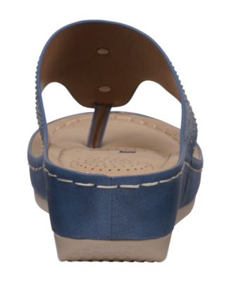 Women's Cora Embellished Floral Wedge Sandals