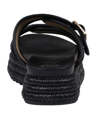 Women's Lorena Woven Double Band Slide Platform Sandals