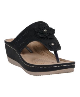 Women's Cora Embellished Floral Wedge Sandals