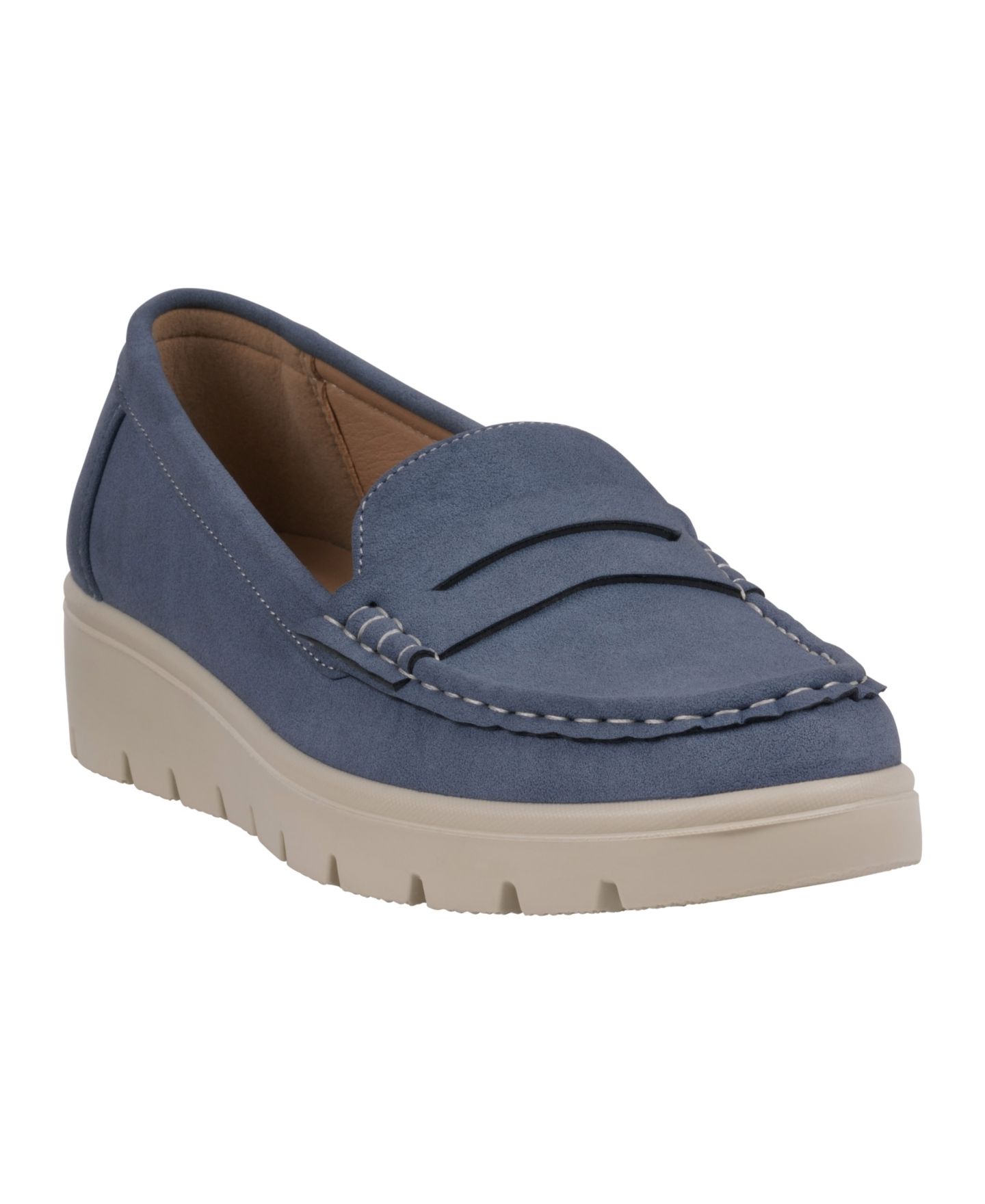 Женские туфли GC Shoes Fallon Lug Sole Penny, цвет: Синий — фото 1