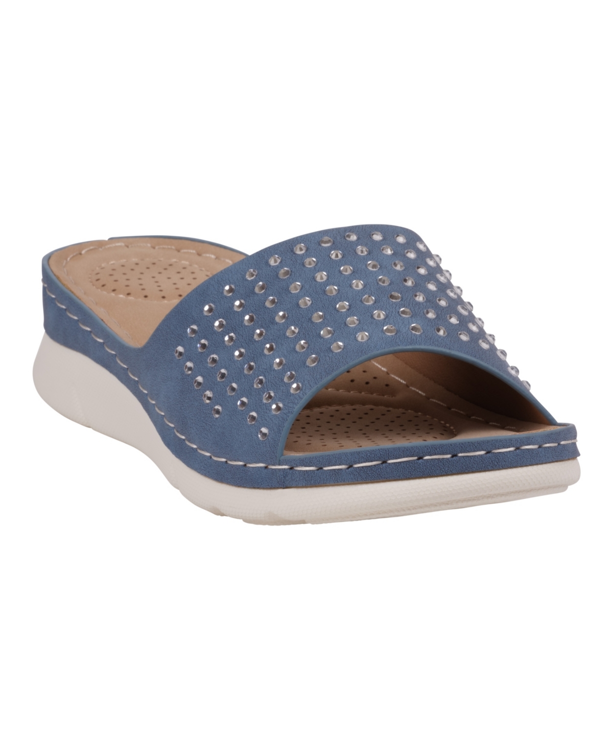 Gc Shoes Julie Comfort Slide Sandal In Blue