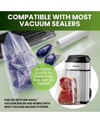 Food Vacuum Sealer Bags with BFA Free Universal Air Vac Sealing Bags 2-Rolls & Pre-Cut Bags