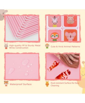 8-Cube Kids Wardrobe Closet with Clothes Hanging Section and Doors