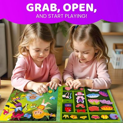 Magnetic Dress-Up Dolls for Girls Boys with 35 Magnetic Pieces for Kids 3-5