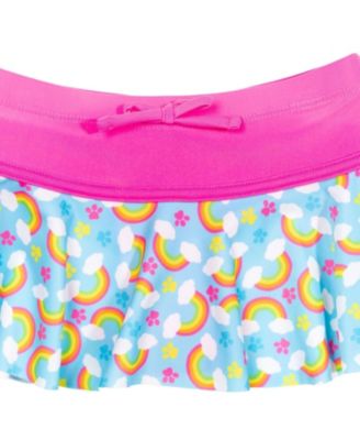 Toddler Girls One Piece Bathing Suit Rash Guard Tankini Top Bikini Bottom and Skort 5 Swimsuit Set