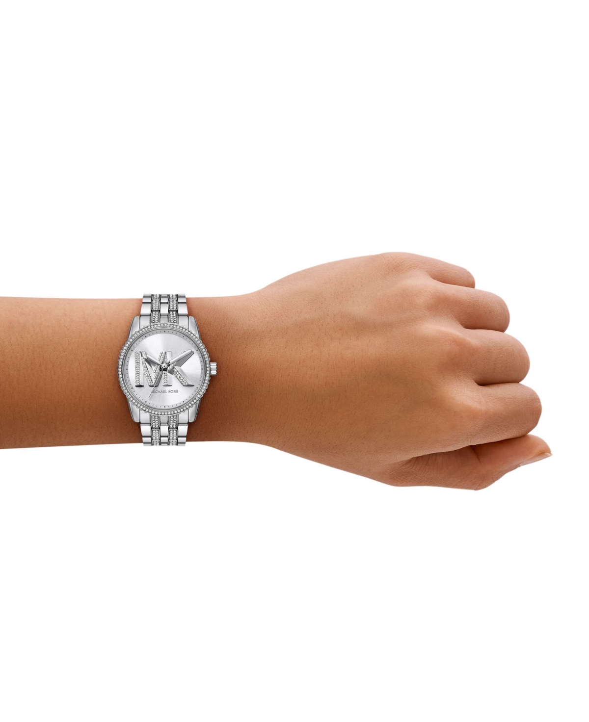 Michael Kors Women's Ritz Chronograph Silver-tone Stainless Steel Watch, 35mm In Silver-tone