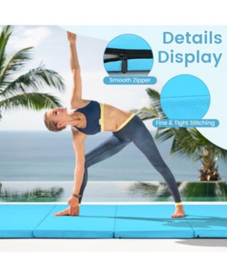 4-Panel Folding Gym Mat – Non-Slip, Portable, Durable for Home Gym, Yoga, Kids Play